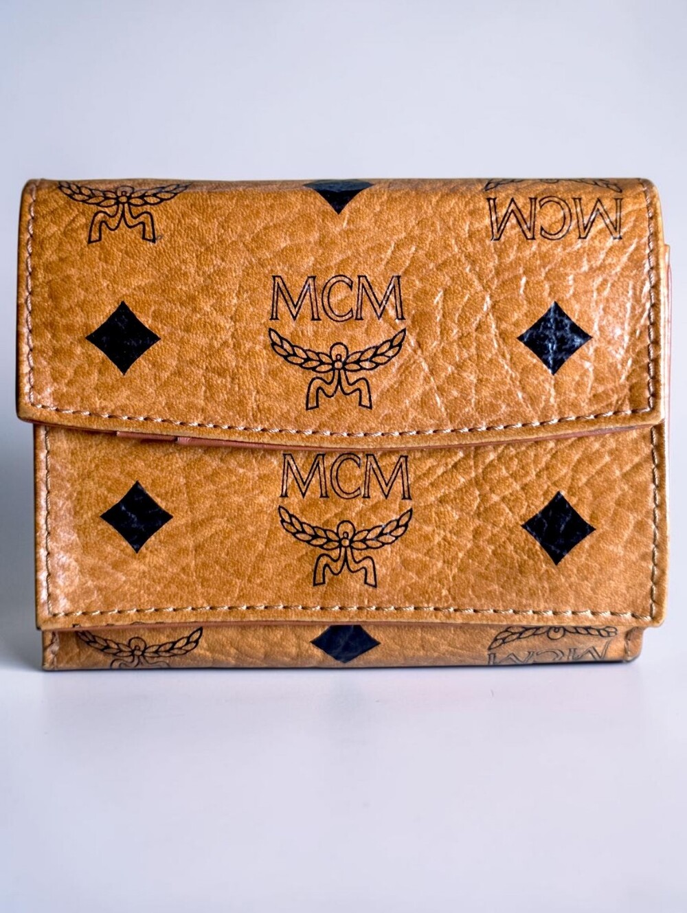 MCM Visetos Compact Wallet